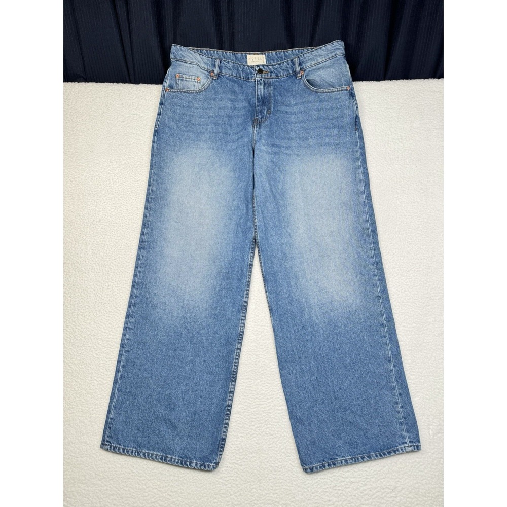 MOTEL ROCKS Denim Wide Leg Women's 36x34 Fits 36x33